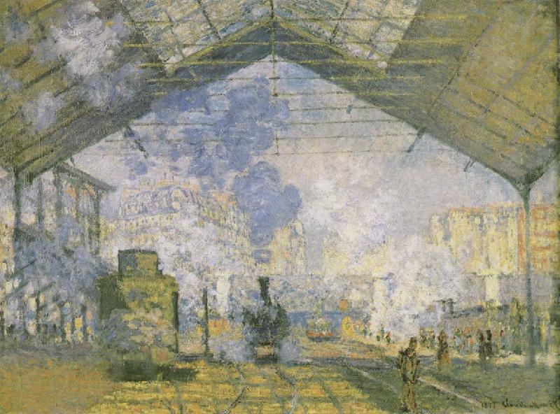 Claude Monet Saint Lazare train station china oil painting image